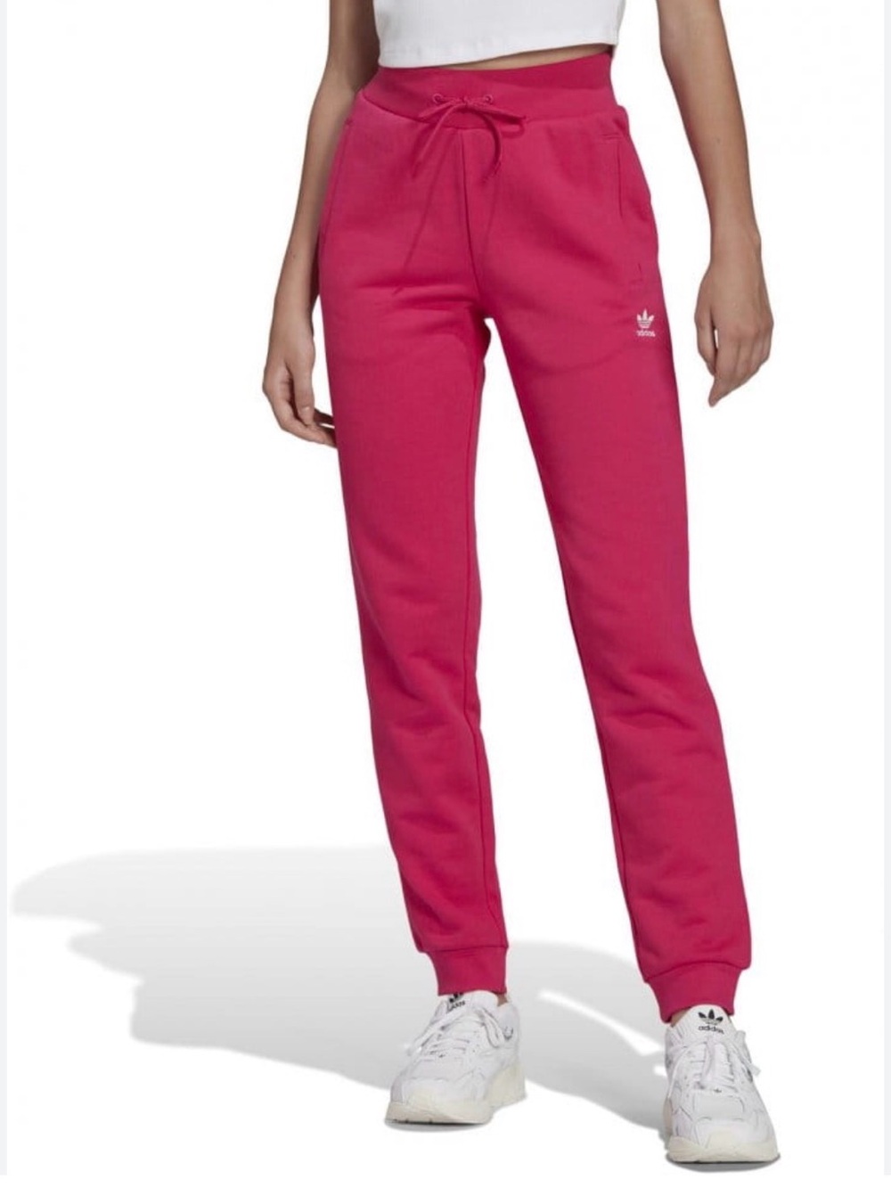 adidas Hot Pink Trefoil Sweatpants